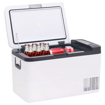 Koelbox met handvat 18 L PP &amp; PE zwart en wit 2