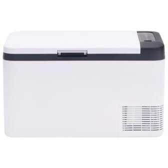 Koelbox met handvat 18 L PP &amp; PE zwart en wit 3