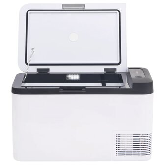 Koelbox met handvat 18 L PP &amp; PE zwart en wit 7