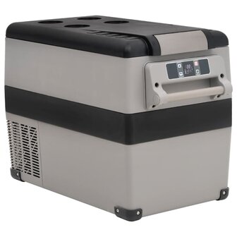 Koelbox met handvat 35 L PP &amp; PE zwart en wit 1