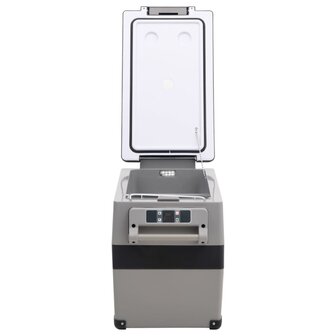Koelbox met handvat 35 L PP &amp; PE zwart en wit 7