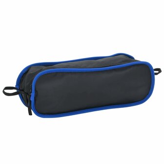 Campingstoel inklapbaar PVC en aluminium zwart 8