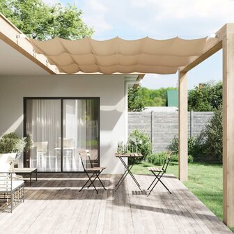 Luifel verticaal 100x270 cm oxford stof taupe 1