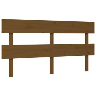 Seniorenbed met hoofdbord massief hout honingbruin 8