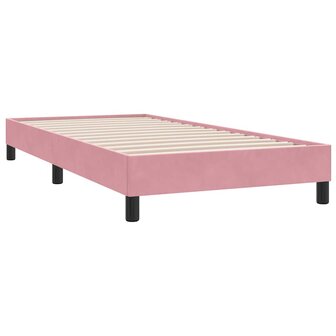 Boxspring zonder matras fluweel roze 100x210 cm 3
