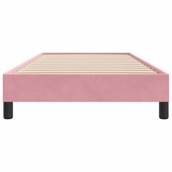 Boxspring zonder matras fluweel roze 100x210 cm 5