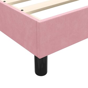 Boxspring zonder matras fluweel roze 100x210 cm 8