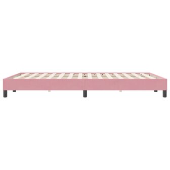 Boxspring zonder matras fluweel roze 140x220 cm 6