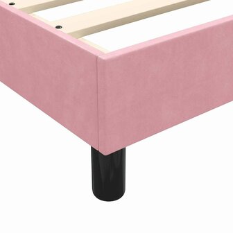 Boxspring zonder matras fluweel roze 140x220 cm 8