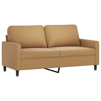 Tweezitsbank 140 cm stof bruin 2