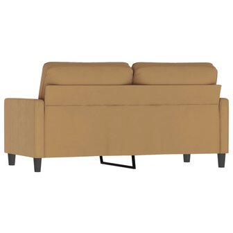 Tweezitsbank 140 cm stof bruin 5