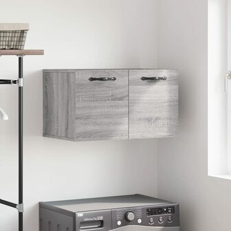 Wandkast 60x36,5x35 cm bewerkt hout grijs sonoma eikenkleurig 1