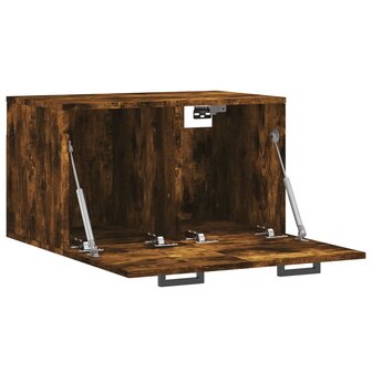 Wandkast 60x36,5x35 cm bewerkt hout gerookt eikenkleurig 6