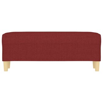 Bankje 100x35x41 cm stof wijnrood 3