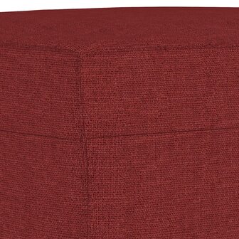 Bankje 100x35x41 cm stof wijnrood 5