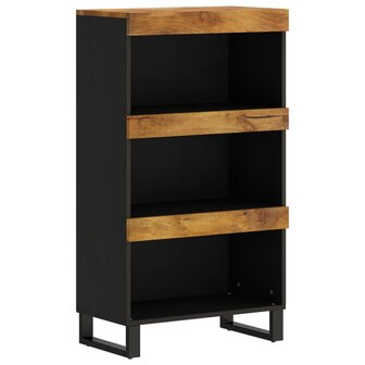 Bijzetkast 60x33x107 cm massief mangohout 2