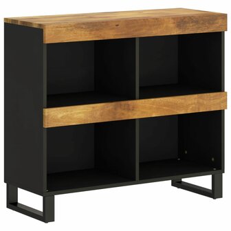 Bijzetkast 85x33x75 cm massief mangohout 2