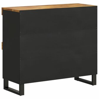Bijzetkast 85x33x75 cm massief mangohout 5