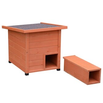 @pet Egelhuis XL 53x65x52cm Hout Bruin 3