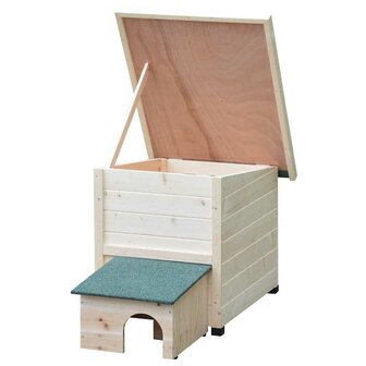 @pet Egelhuis XL 53x65x52cm Hout Wit 5