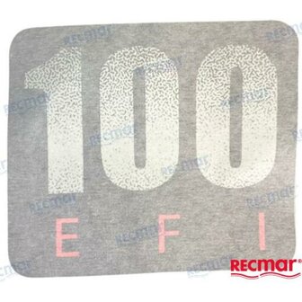 REPUESTOS MOTORES PAF115-09000004-100 - STICKER (FRONT), TOP COWLING F100 1