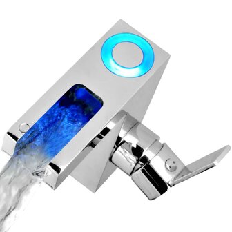 SCH&Uuml;TTE LED-wastafelmengkraan met watervaluitloop ORINOCO chroom 2
