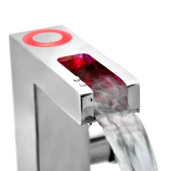 SCH&Uuml;TTE LED-wastafelmengkraan met watervaluitloop ORINOCO chroom 5