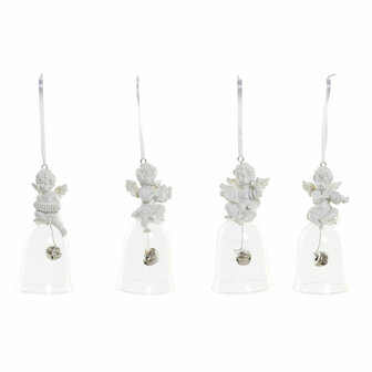Kerstversiering DKD Home Decor Hars Kristal Engel (4 pcs) (5 x 5 x 10.5 cm) 1