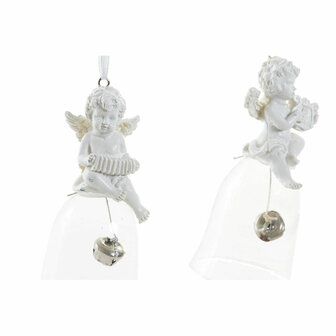 Kerstversiering DKD Home Decor Hars Kristal Engel (4 pcs) (5 x 5 x 10.5 cm) 2