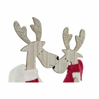 Kerstversiering DKD Home Decor Polyester Hout (2 pcs) (9 x 6 x 39 cm) 2