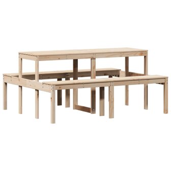 Picknicktafel 160x134x75 cm massief grenenhout 2
