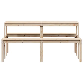 Picknicktafel 160x134x75 cm massief grenenhout 4