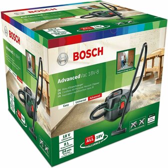 3 in 1 stofzuiger BOSCH AdvancedVac 18V-8 8 L 4