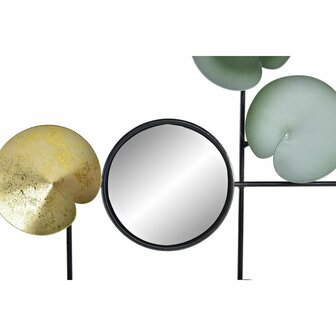 Wanddecoratie DKD Home Decor Spiegel Lakens Gouden Metaal Munt Orientaals (45 x 3 x 30 cm) 2