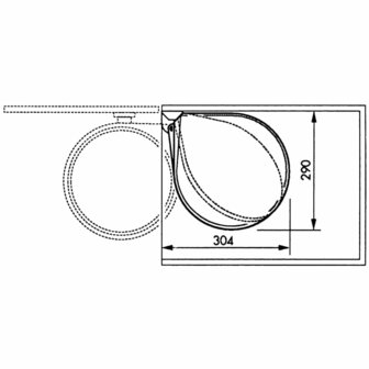 Hailo Inbouw afvalemmer Compact-Box maat M 15 L wit 3555-001 6