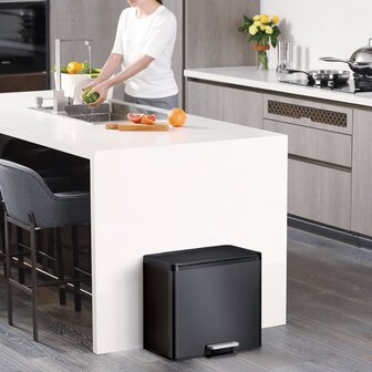 EKO Pedaalemmer Essential 20+9 L zwart 1