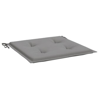 Tuinstoelkussens 2 st 40x40x3 cm oxford stof grijs 5