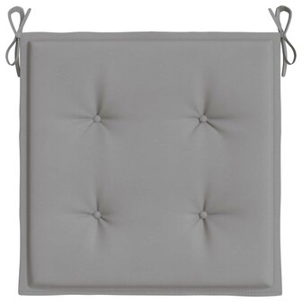 Tuinstoelkussens 2 st 40x40x3 cm oxford stof grijs 6