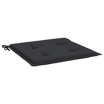 Tuinstoelkussens 2 st 50x50x3 cm oxford stof zwart 5