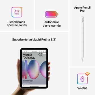 Tablet Apple iPad mini 8,3&quot; 256 GB Wit 4