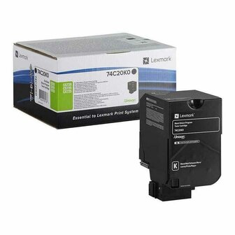 Toner Lexmark 74C20K0 Zwart 1