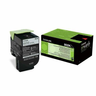 Toner Lexmark 802K Zwart 1