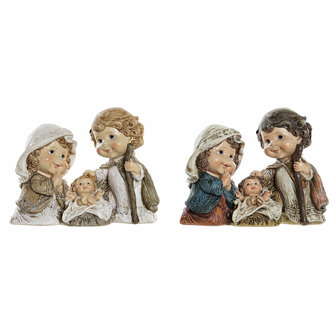 Kerststal set DKD Home Decor Hars Multicolour (16 x 9 x 12 cm) (2 Stuks) 1