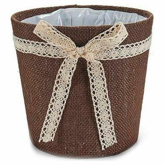 Bloempot Ibergarden Grijs Natuurlijk Chocolade 18 x 17 x 18 cm 1