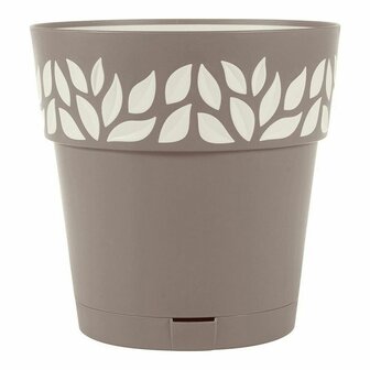 Zelfwaterende bloempot Stefanplast 3920111 Bruin Beige Plastic 19 x 19 x 19 cm 1