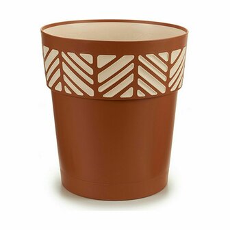 Zelfwaterende bloempot Stefanplast Orfeo Terra cotta Plastic 29 x 29 x 29 cm (6 Stuks) 2