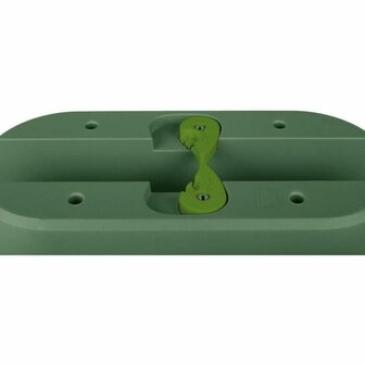 Bloempot EDA Groen Plastic Ovaal Modern 4