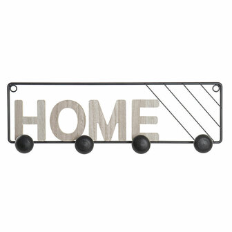 Wandkapstok DKD Home Decor Ijzer Hout MDF Loft (45 x 5 x 14 cm) 1
