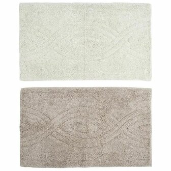 Tapijt DKD Home Decor Bruin Beige Katoen (2 pcs) (80 x 50 x 2 cm) 1