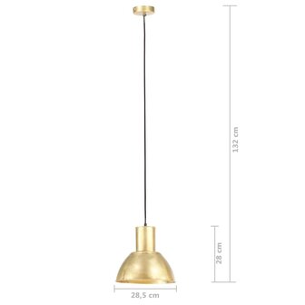 Hanglamp rond 25 W E27 28,5 cm messingkleurig 9